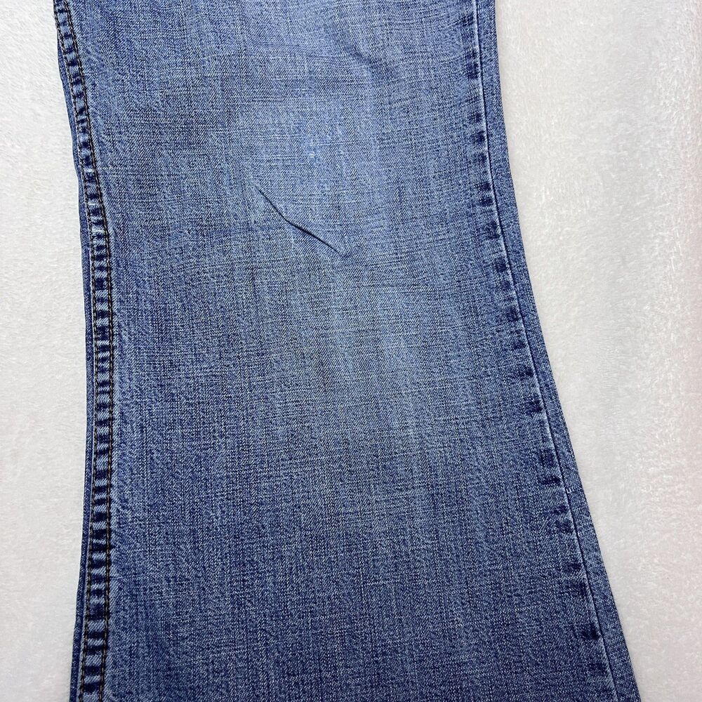 Vintage Y2K Lucky Brand Dungarees Jeans 8/29 USA Flare Split Hem Gene Montesano - Picture 10 of 10